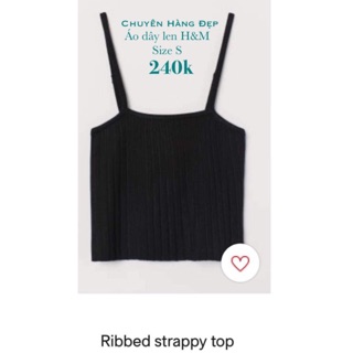 [Auth] Áo dây len H&M/ Croptop/ size S