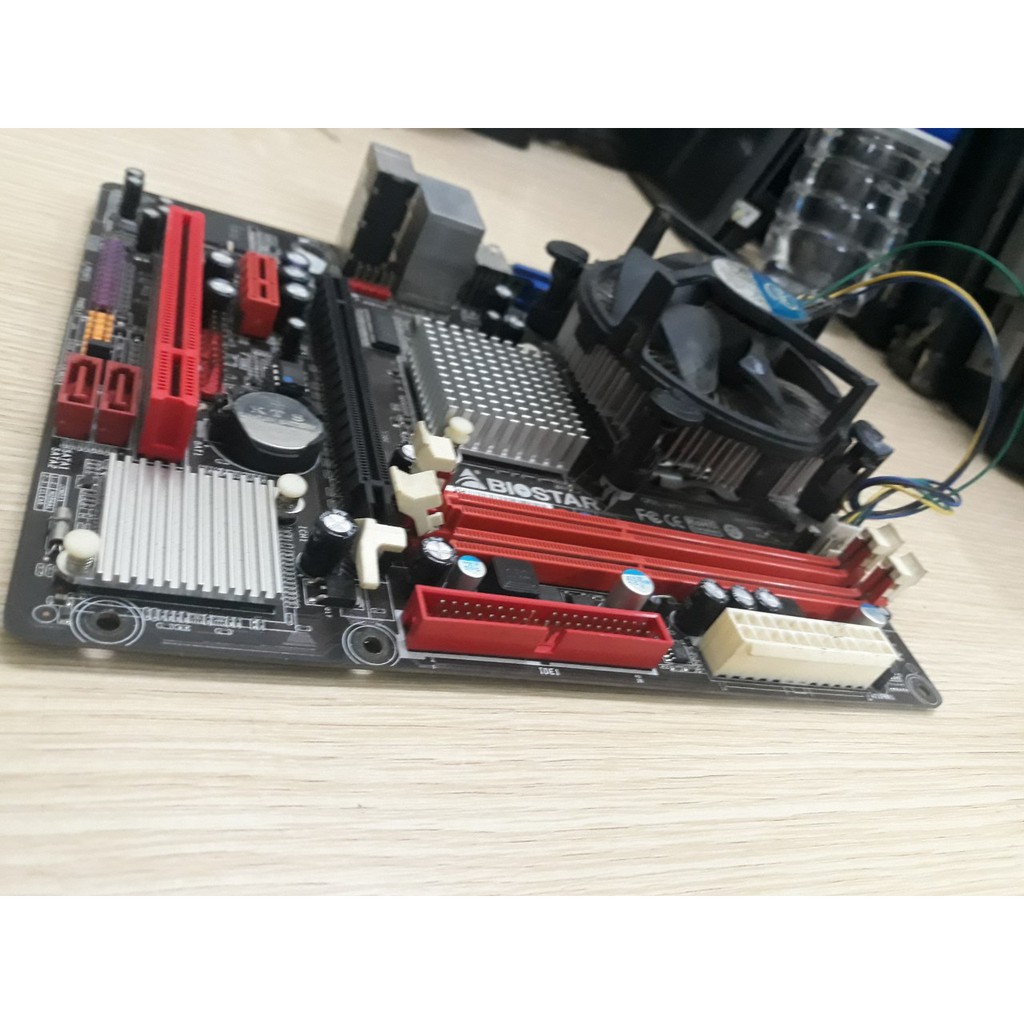 Combo main Biosta G41 + Ram 2Gb + E5300 + Quạt + Fe tháo case