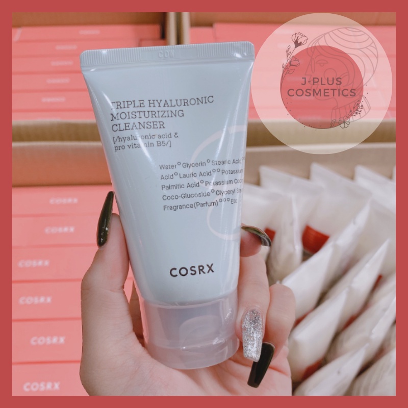 Sữa Rửa Mặt COSRX TRIPLE HYALURONIC MOISTURIZING CLEANSER Cho Mọi Loại Da 50Ml [Tặng mask]
