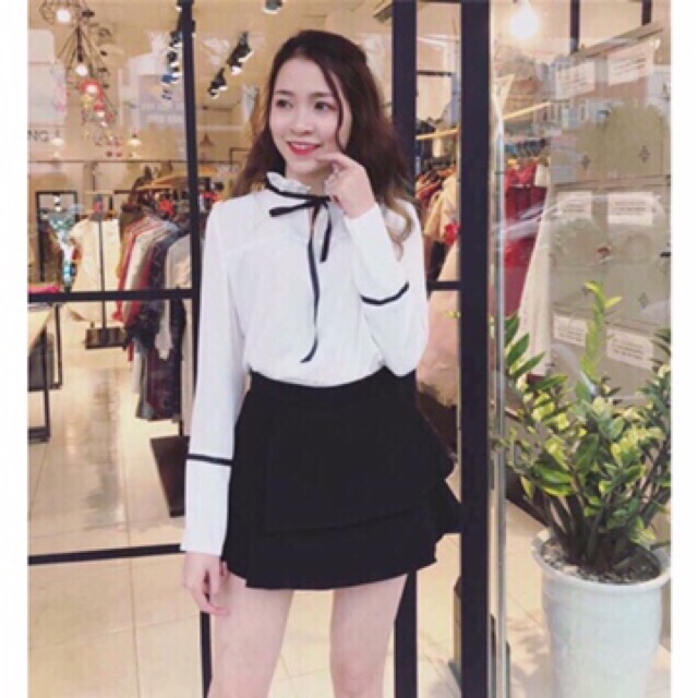 Chân váy 2 tầng chất umi đẹp