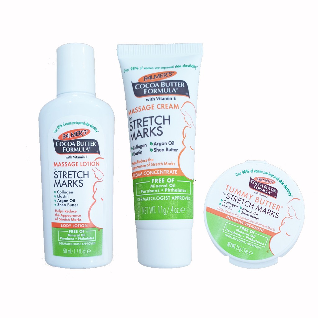 [Size du lịch] Combo rạn da Palmer's Cocoa Butter Forumla For Stretch Marks - Dành cho mẹ bầu thai kì và sau sinh