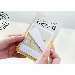 Bộ giấy ghi chú/giấy note GO ON A TRIP