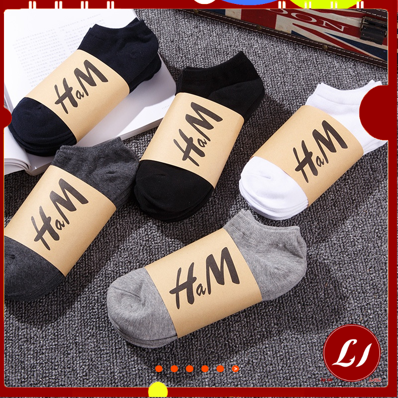 SeT 2 đôi TẤT HM cổ ngắn Cotton mềm cho cả nam và nữ