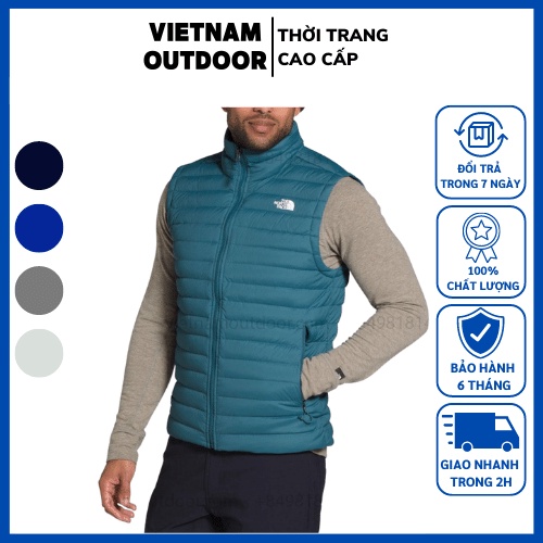 Áo khoác Ghi lê - ghile lông vũ nam The North Face - Áo phao nam giữ nhiệt mùa đông HÀNG XUẤT DƯ