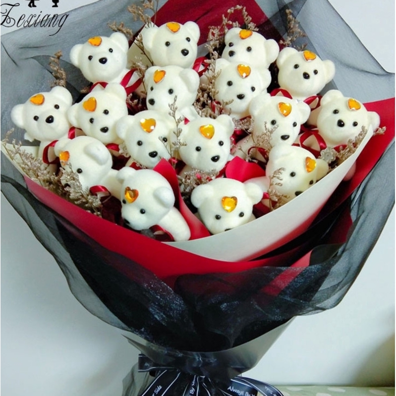 Bộ 10 Gấu Bông Nhỏ Dùng Làm Quà Tặng Sinh Nhật / Lễ Tình Nhân