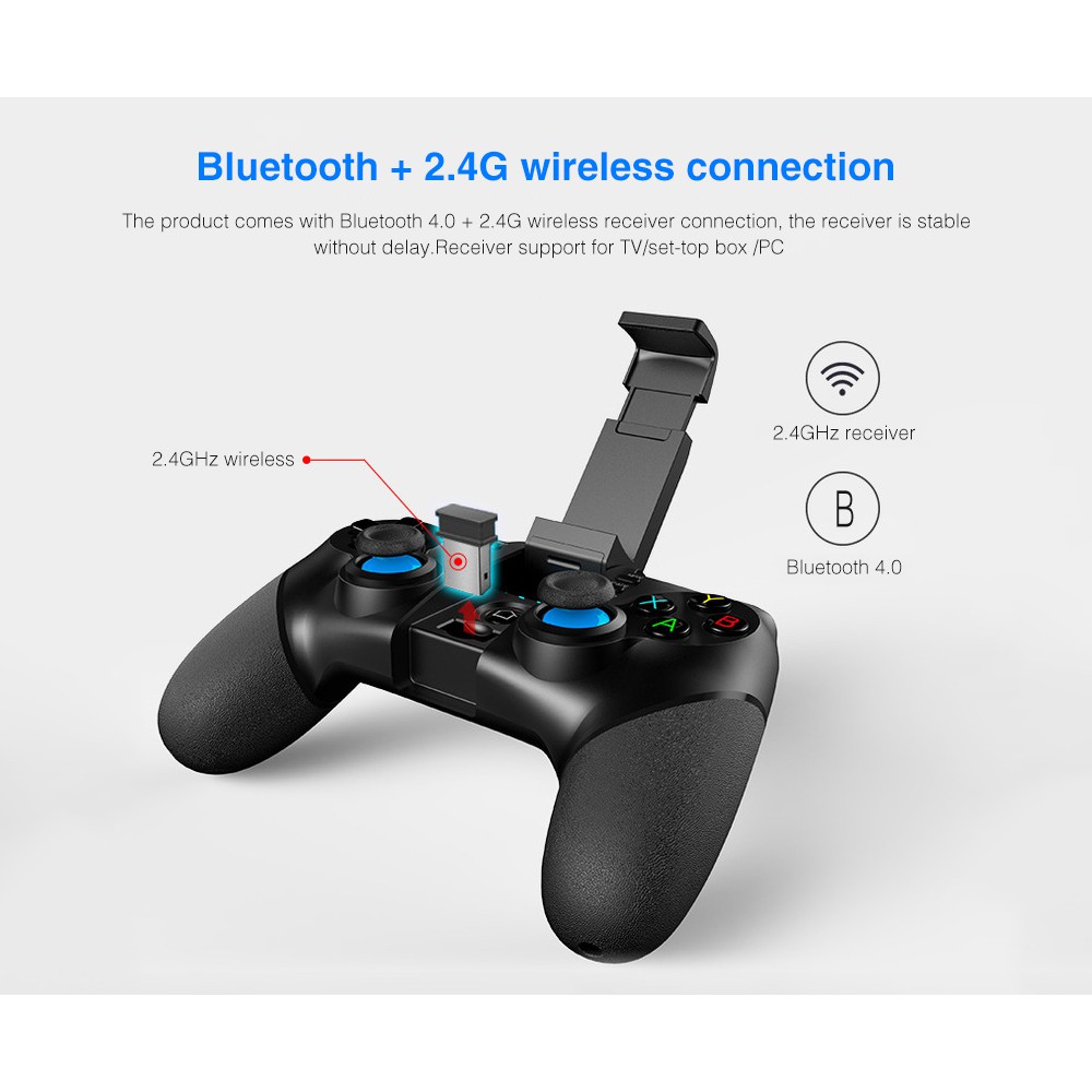 Tay cầm điều khiển chơi game Bluetooth không dây Ipega 9156 cho Android Ios Pc Tv Box