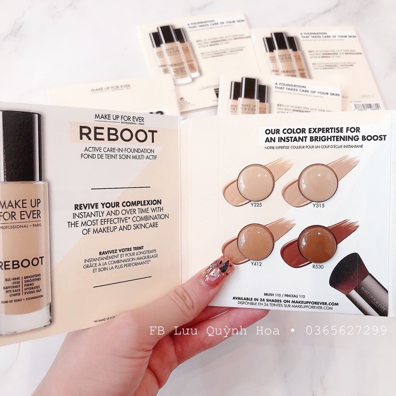 Kem nền Make Up For Ever sample test 4 ô