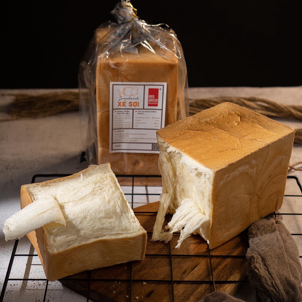 Bánh Mì Xé Sợi 550Gr Thương Hiệu Gạch Đỏ Thơm Ngon Healthy