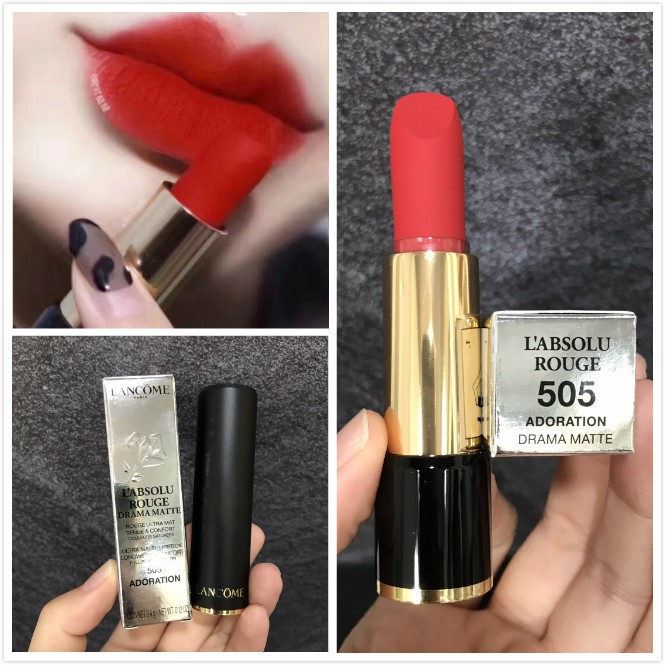 LANCOME (Hàng Mới Về) Son Môi Nhung Lì 505 # 3.4g