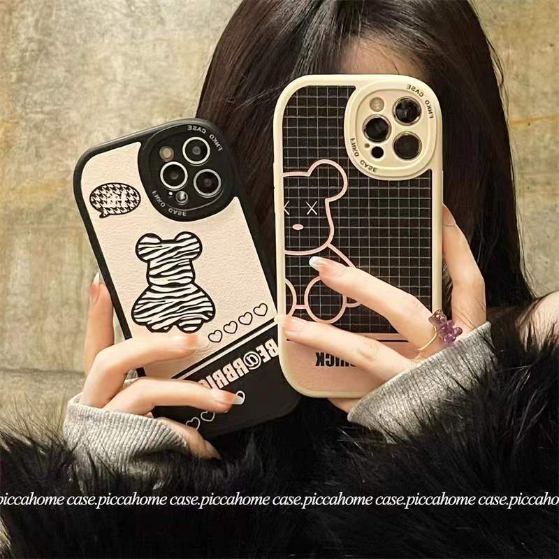 Ốp Điện Thoại Họa Tiết Gấu Hoạt Hình Cho IPhone 12 13 11 Pro Max X Xs Max Xr
