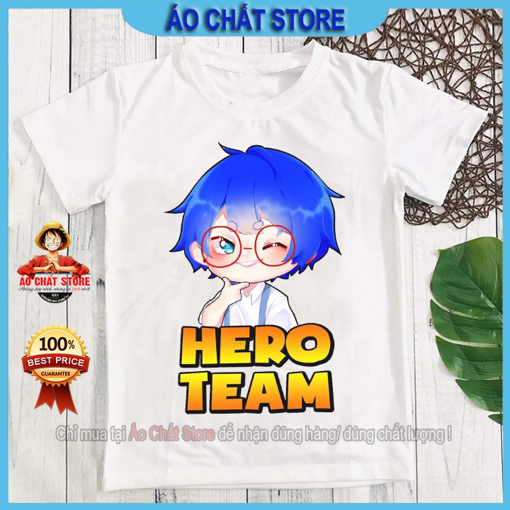 BST Áo Hero Team nhân vật Phong Cận nhiều màu siêu cute dành cho bé trai | bé gái đẹp | Áo Chất Store