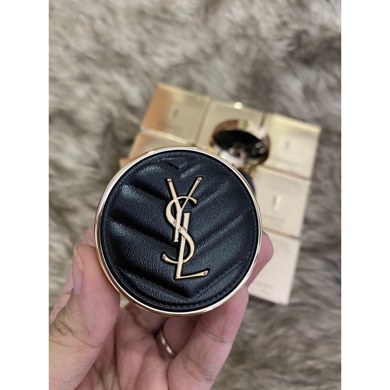 Cushion ysl mini tone 20 bản vỏ da limited bill duty free