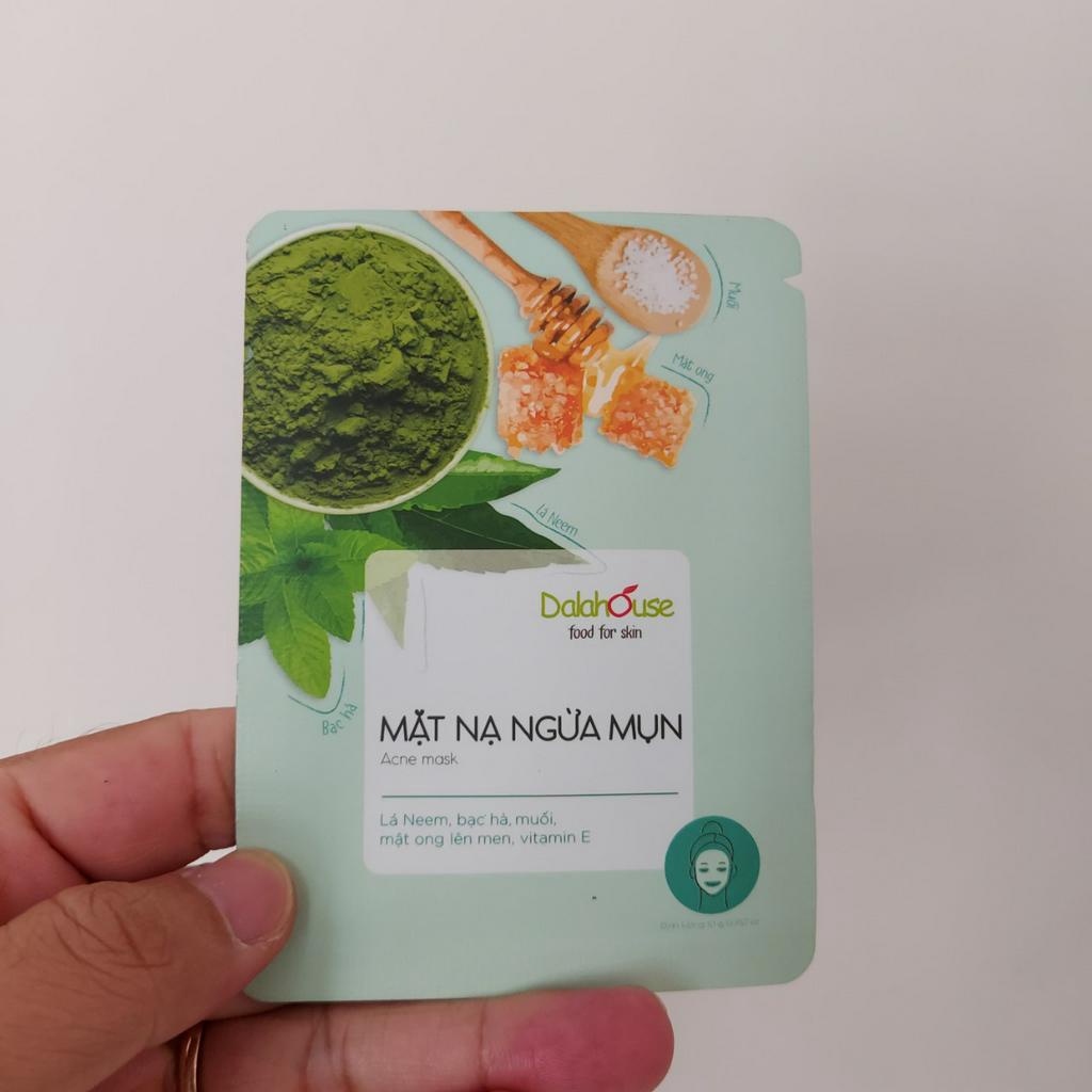 Combo mặt nạ giảm ngừa mụn, thâm nám, tàn nhang, thảo dược xông mặt từ thiên nhiên Dalahouse