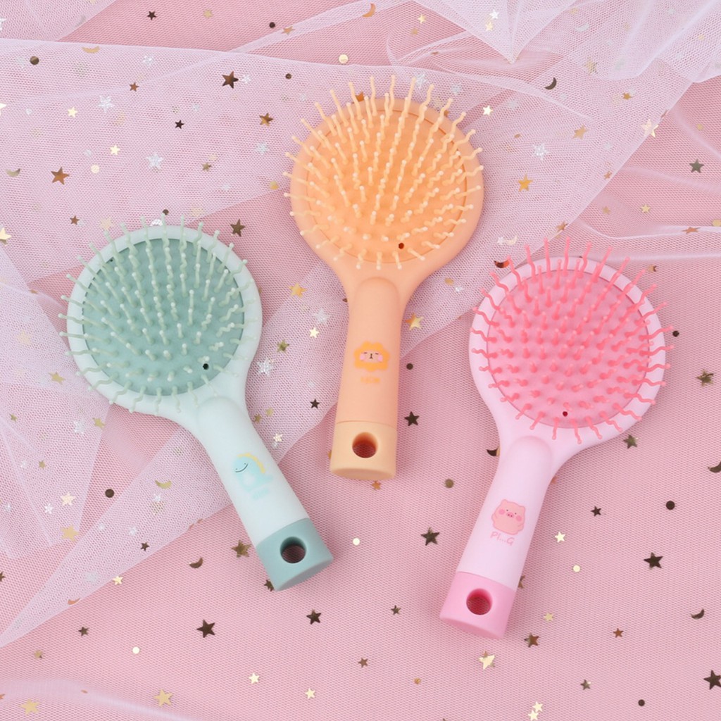 Lược mát xa gỡ rối tóc MINISO hình thú xinh xắn Hair Blush PHUK81 MINI01
