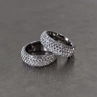 Nhẫn đính đá diamond sky lấp lánh phong cách hiphop