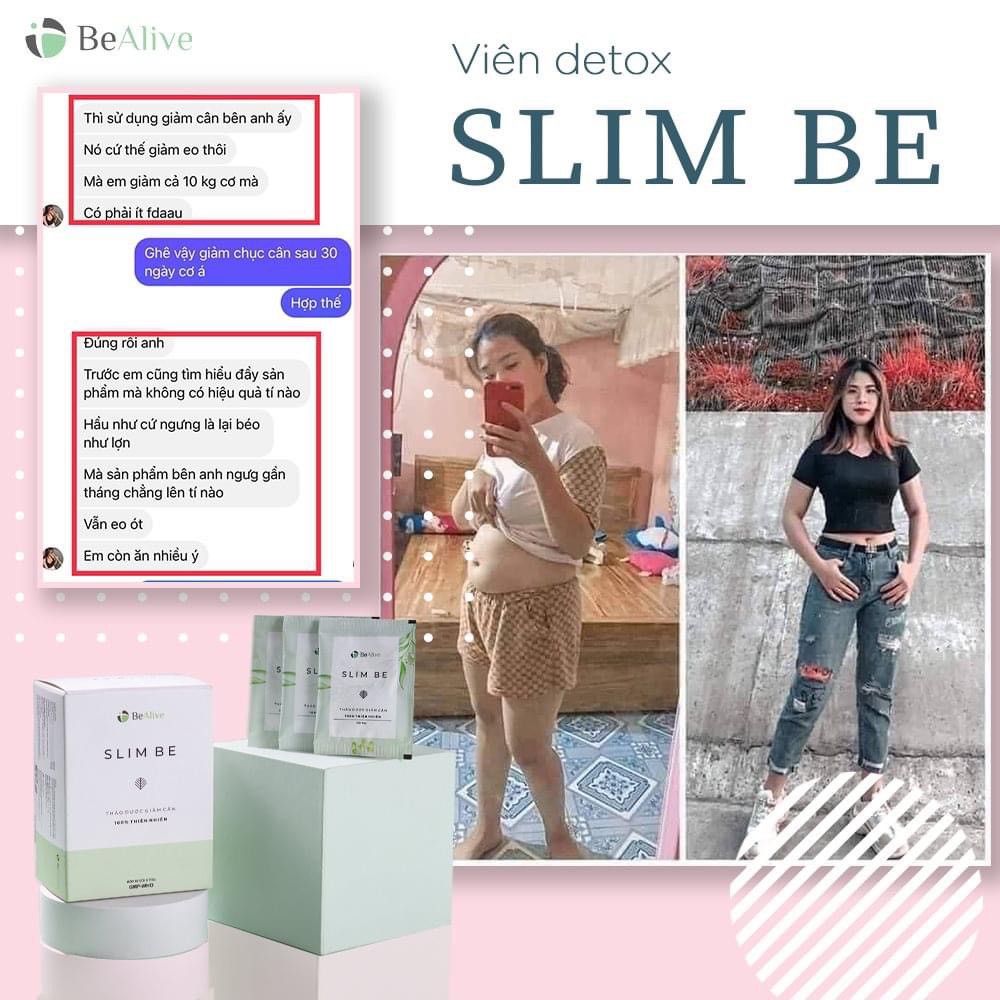 Trà giảm cân slim be của BEALIVE hàng chính hãng 100%