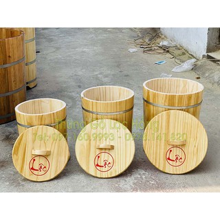 Thùng gỗ Đựng Gạo 30kg