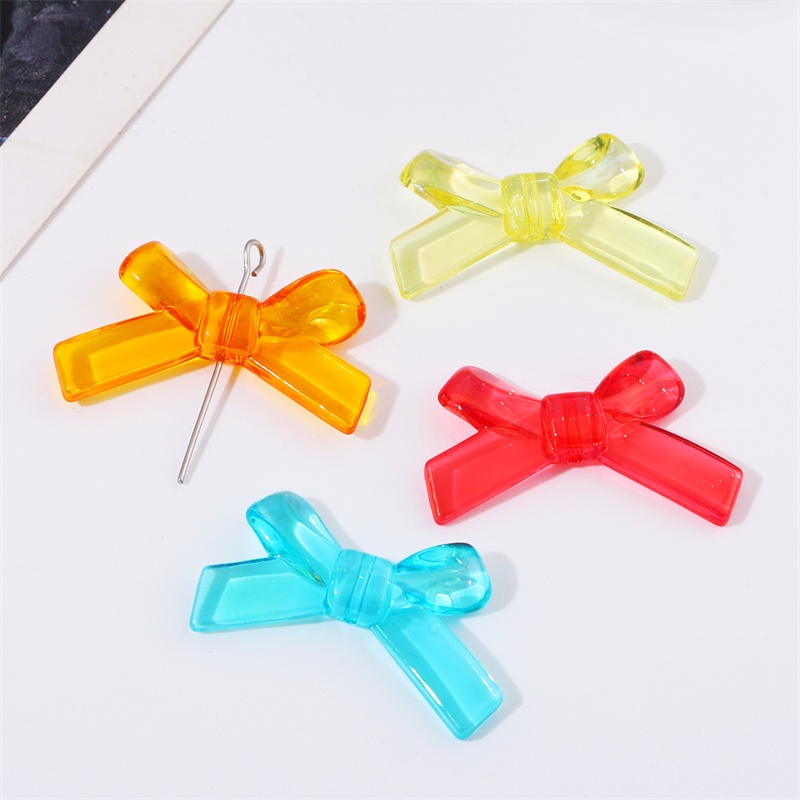 Nơ ruy băng Beadia bằng acrylic nhiều màu sắc làm trang sức thủ công