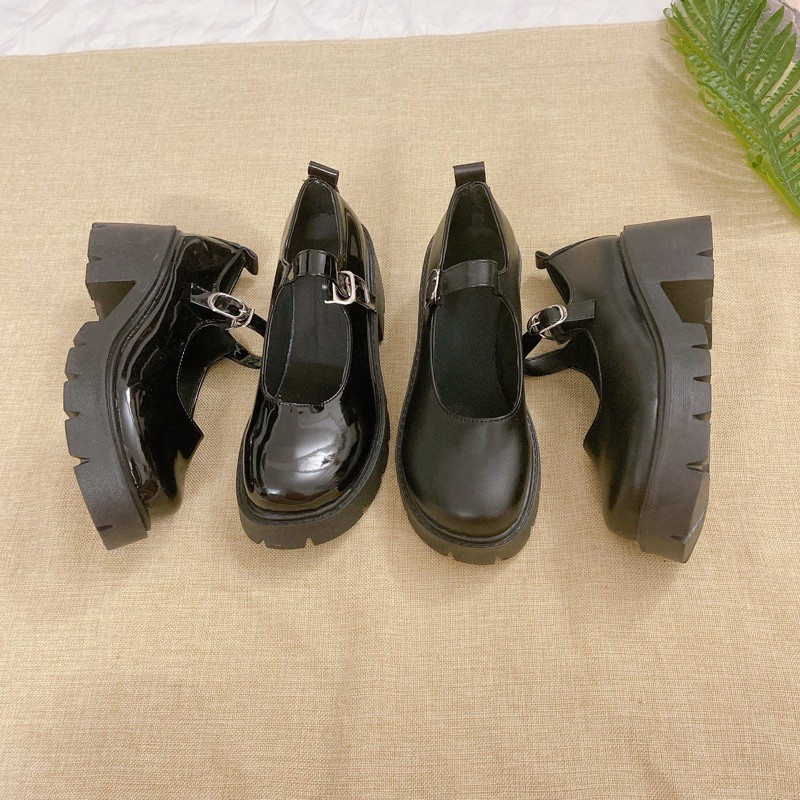 [Có sẵn+ảnh thật] Giày búp bê lolita quai ngang đế răng cưa đế 5cm - mã 04 | BigBuy360 - bigbuy360.vn