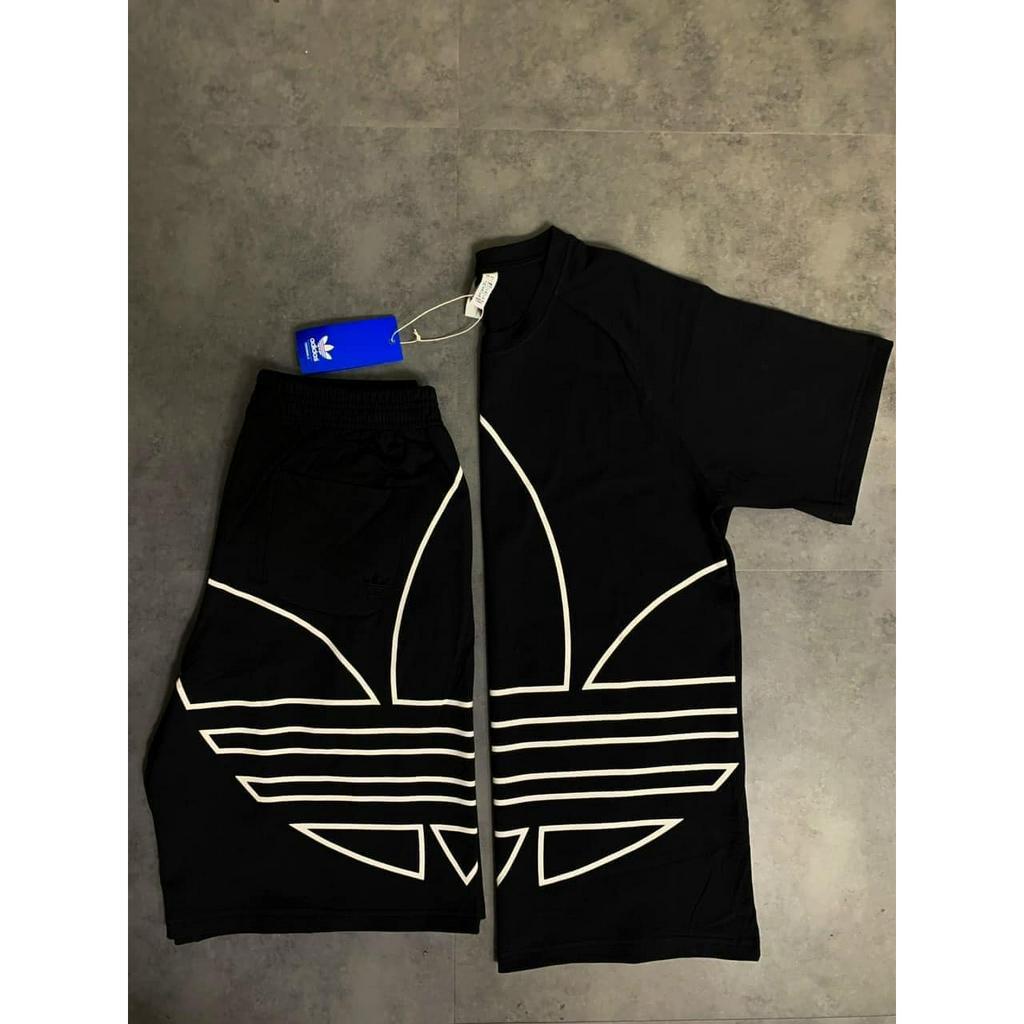 Bộ Thể Thao Hè ADDIDAT Nam Cánh Hoa 3 Màu Cotton Lạnh Co Dãn 4 Chiều Lịch Sự