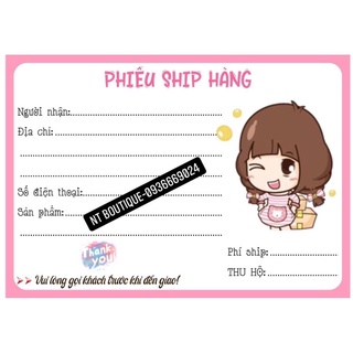 PHIẾU SHIP -  GỬI HÀNG ( decal chỉ cần ghi thông tin lột ra và dán )