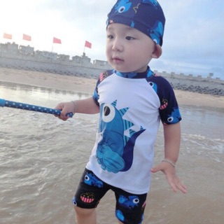 Bộ bơi set 3 bé trai hình khủng long