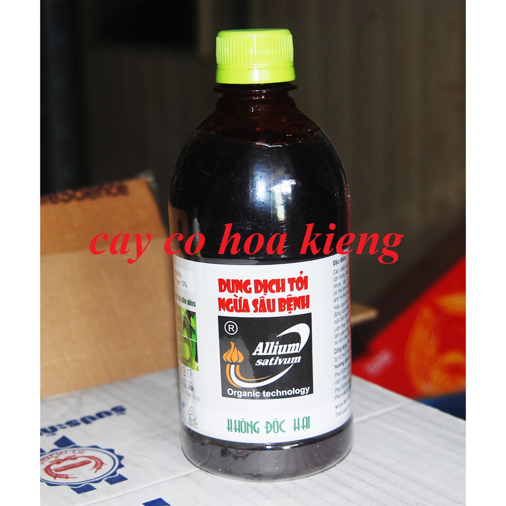 Chế phẩmTrừ sâu sinh học dịch tỏi sả Dona 500ml - rất an toàn cho người sử dụng và vật nuô