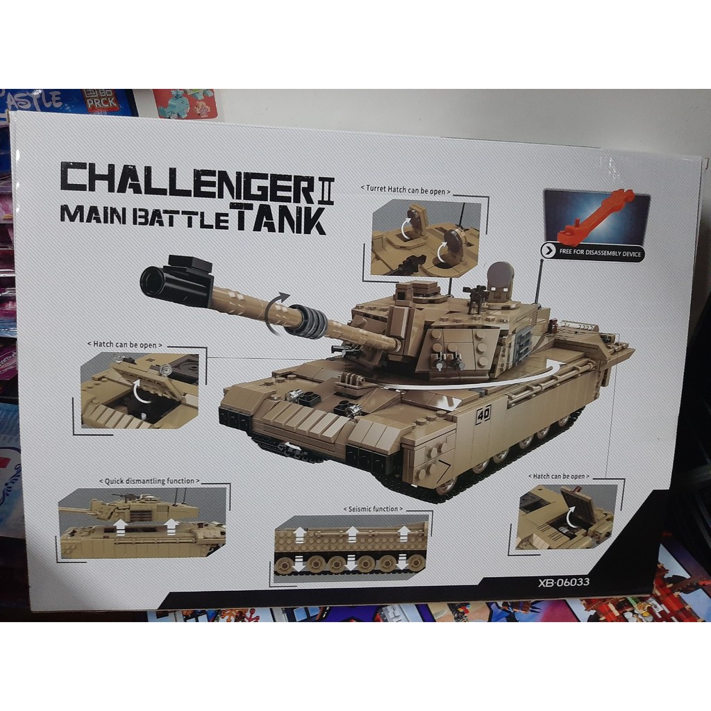 (CÓ SẴN) Lắp ghép Mô hình Tank  Army xingbao xb06033 Xe Tank Challenger II của Anh 1441 Chi Tiết
