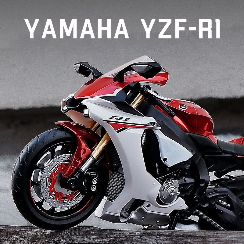 Mô Hình Xe Mô Tô Yamaha YZF-R1 Bằng Hợp Kim Tỉ Lệ 1: 12
