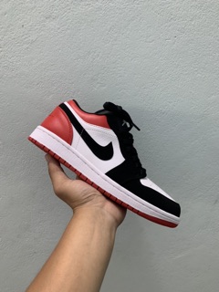[ VIDEO + ẢNH THẬT ] GIÀY SNEAKER JORDAN THẤP CỔ ĐỎ TRẮNG ĐEN