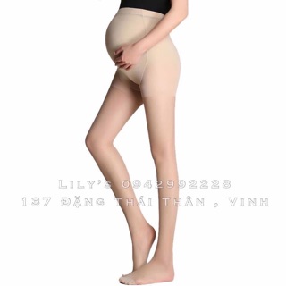 Quần tất bầu mỏng thật da