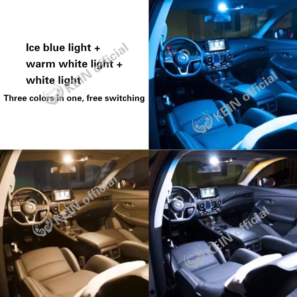 KEIN Three color Đèn LED T10 W5W C10W C5W 12V 31mm 36mm 39mm 41mm chuyên dụng dành cho xe hơi