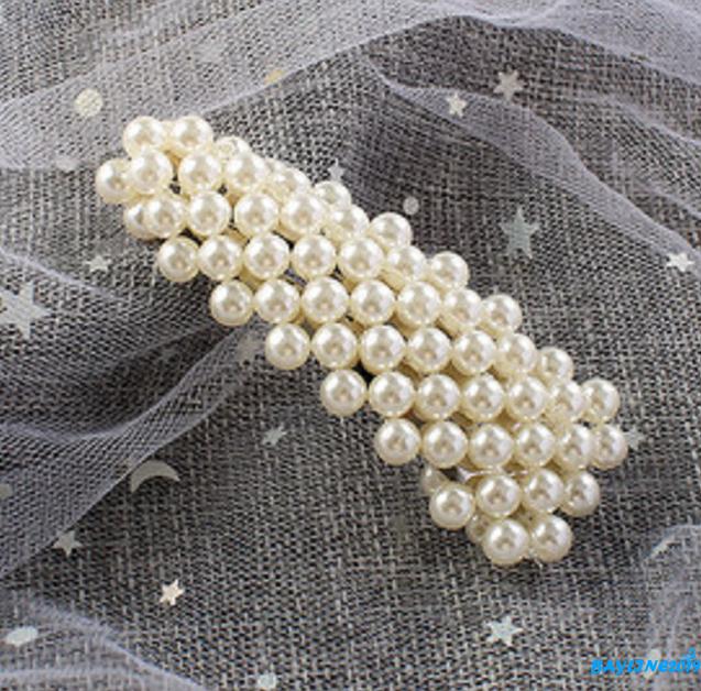 Kẹp tóc đính ngọc trai thời trang cho nữ
