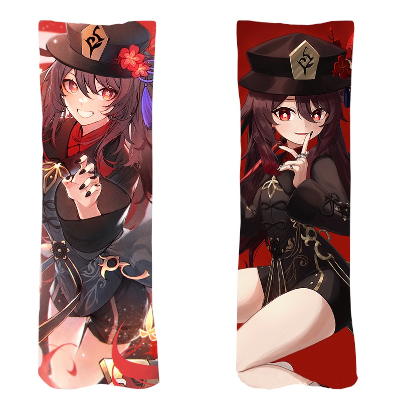 Vỏ Gối Hai Mặt In Hình Nhân Vật Game Genshin Impact Hutao Dakimakura Huging