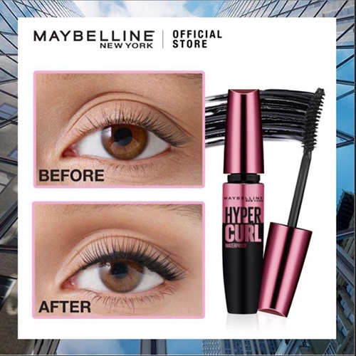 Mascara Maybelline Hyper Curl Volum' Express Mascara giúp làm cong và dày mi 9.2ml