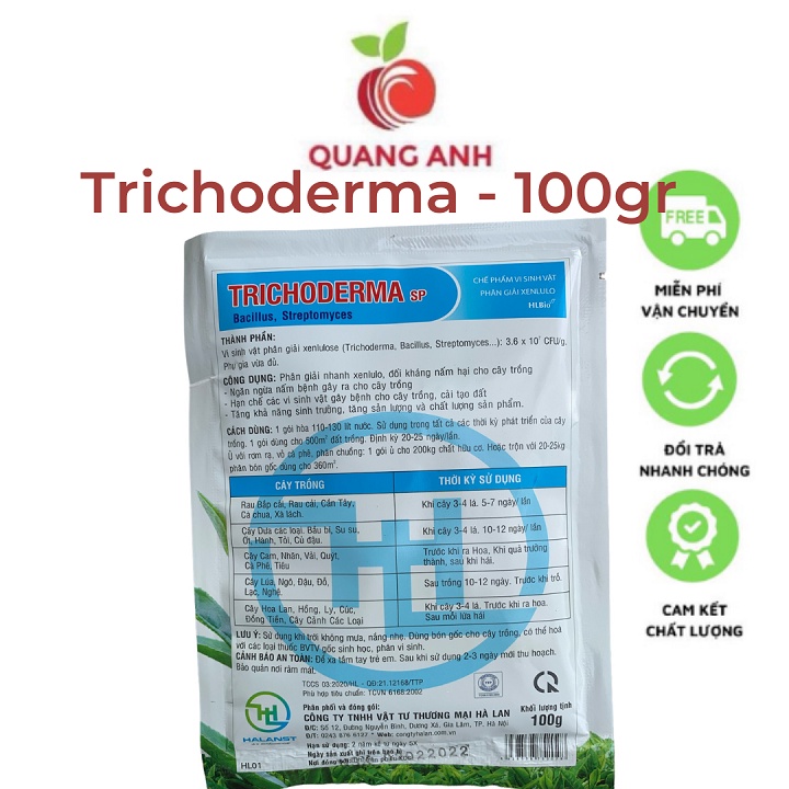 Nấm Đối Kháng Trichoderma SP Bacillus - Streptomyces - 100Gr