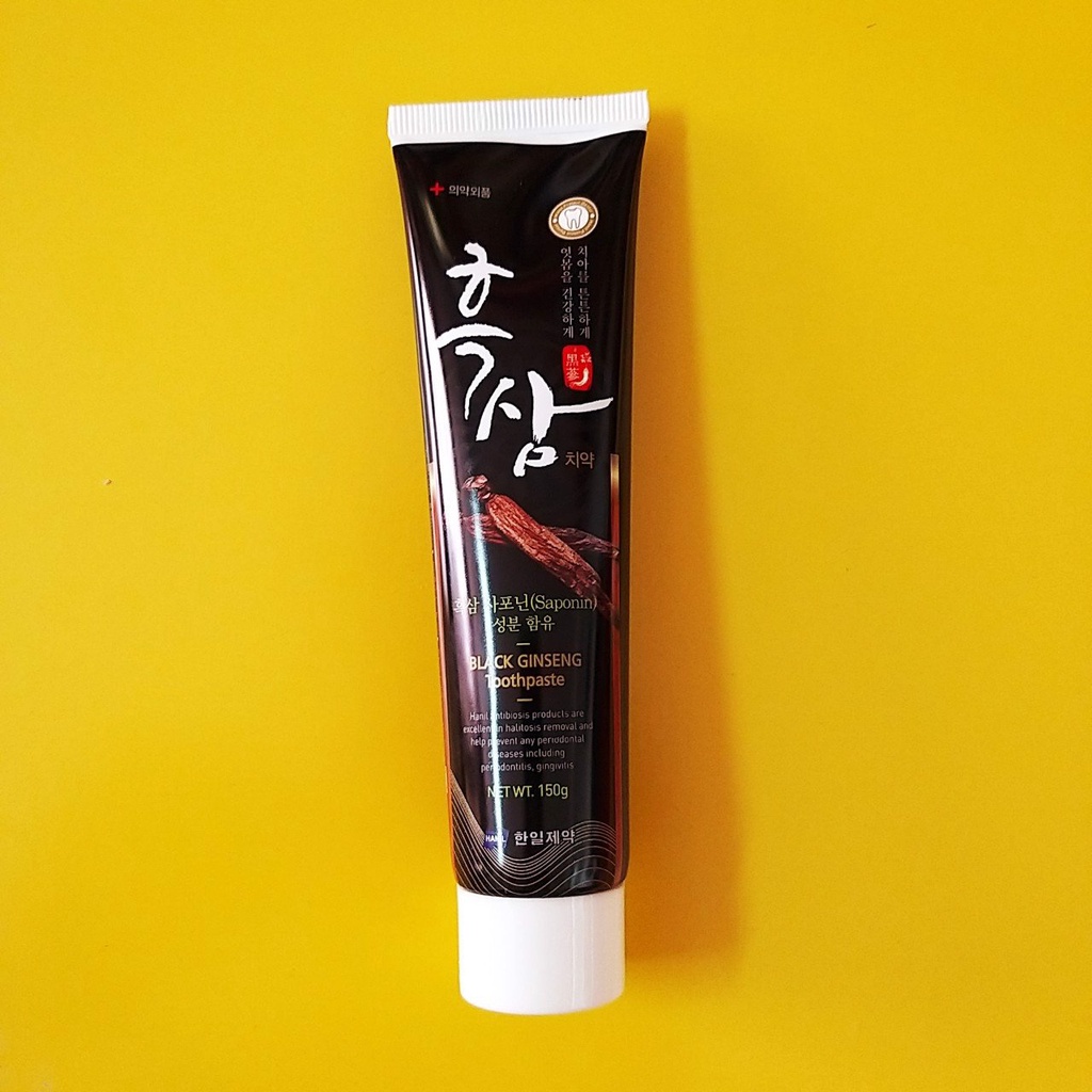 Kem Đánh Răng Hàn Quốc Hắc Sâm Hanil Black Ginseng Toothpaste 150g - Trắng Răng Và Bảo Vệ Khoang Miệng Hiệu Quả