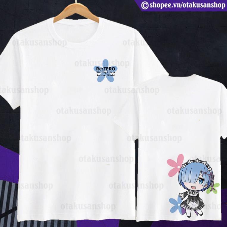 Áo thun Re:Zero Rem Chibi ngắn tay