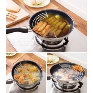 VỈ GÁC CHẢO BẰNG INOX