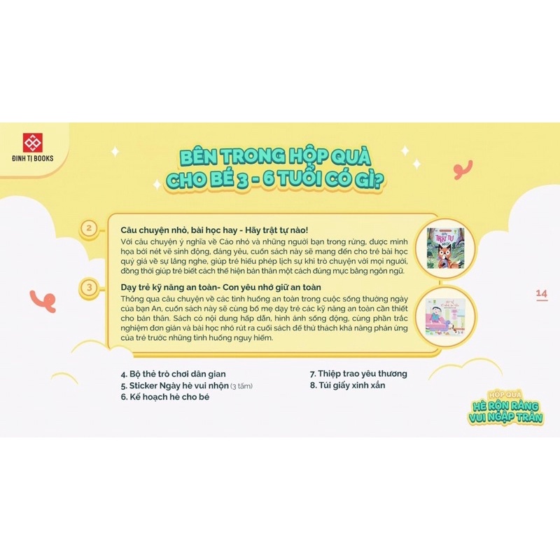 Sách - Hộp quà 1/6 cho trẻ 3-6 tuổi - Hè rộn ràng, vui ngập tràn