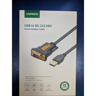 Cáp chuyển USB to COM RS232 DB9 UGREEN chính hãng dài 1.5m (mã 20211)