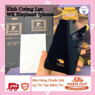 Kính Cường Lực 6D WK - Con Voi Chống Vỡ - 12mini, 12, 12pro, 12promax
