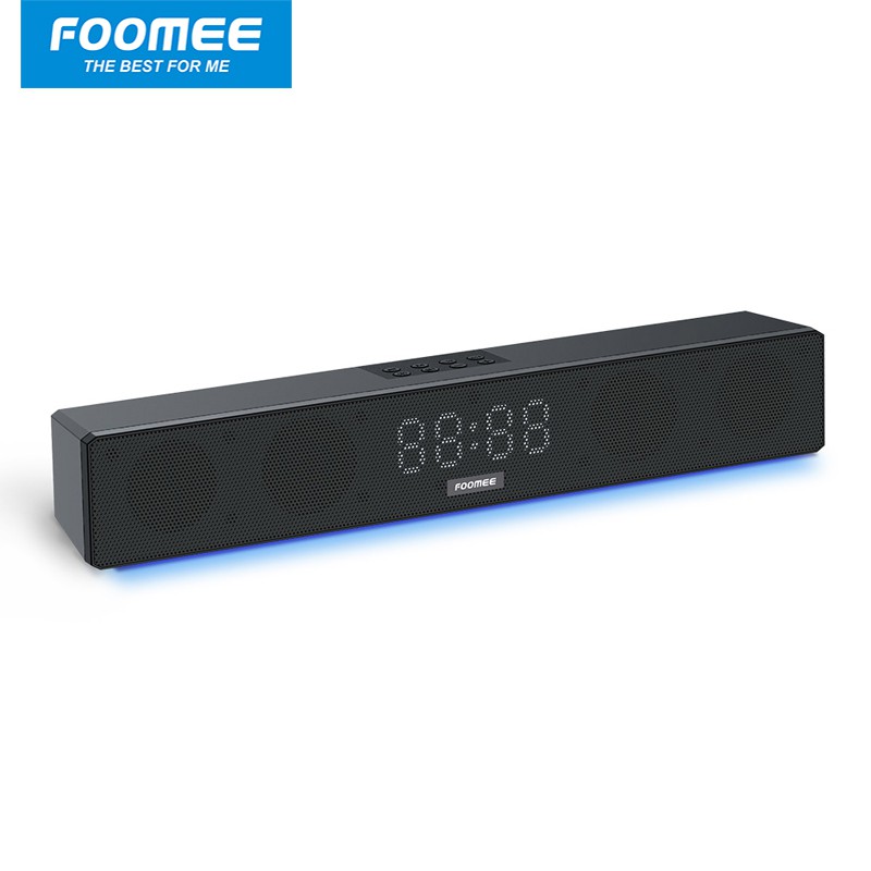 Loa Bluetooth FOOMEE HH17 Pro - Kết Hợp Đồng Hồ Báo Thức, Thẻ Nhớ, Đèn Led-Pin 1200 mAh- Bảo Hành 1 đổi 1 trong12 tháng