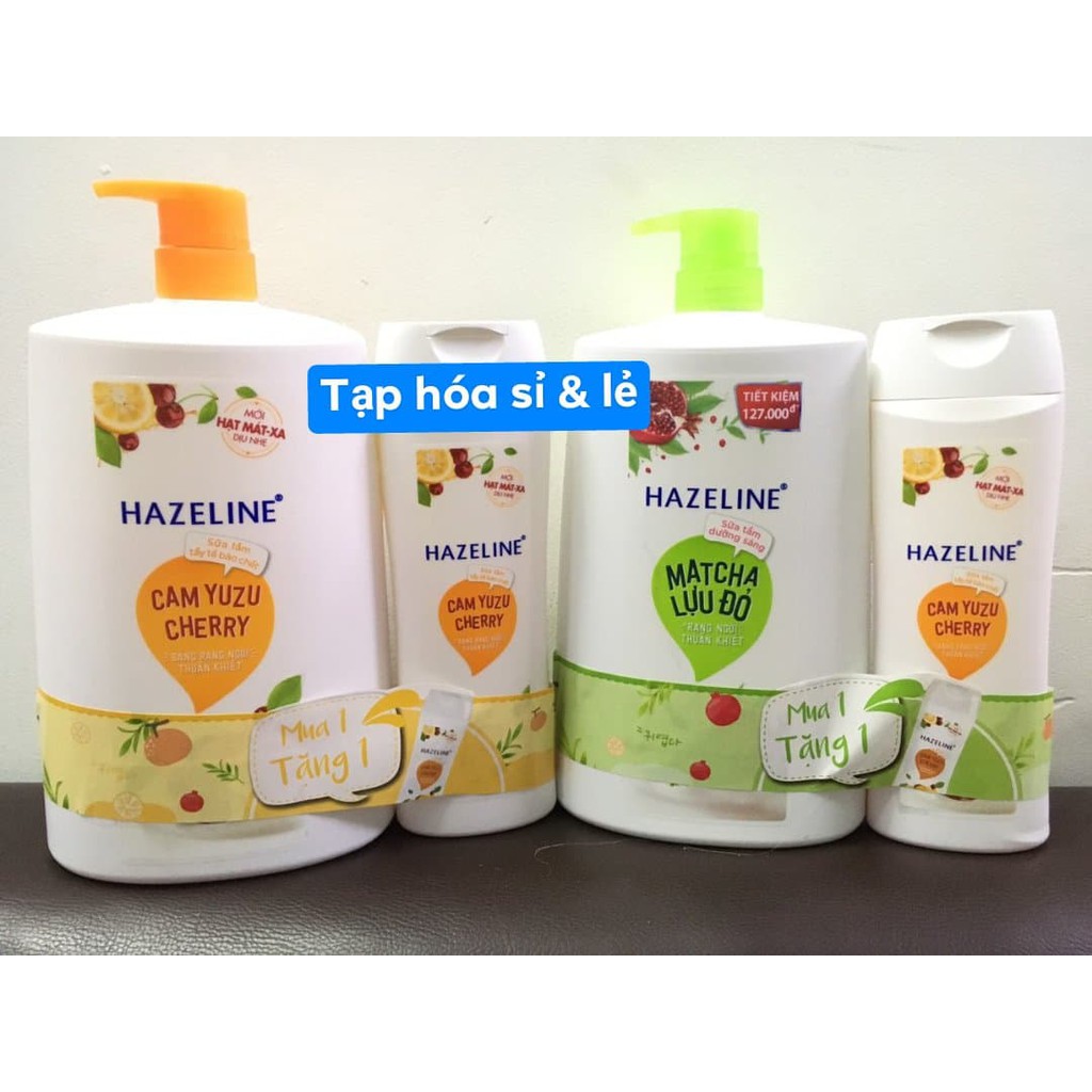Sữa tắm Hazeline Yến Mạch/ Matcha/ cam cherry 1,2kg