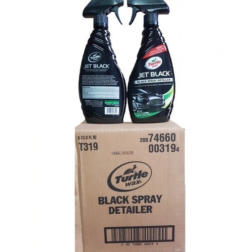 Chai xịt bóng sơn màu đen Turtle Wax Jet Black Spray Detailer - 680ML - Made In USA