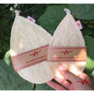 Miếng xơ mướp rửa chén bát cỡ nhỏ 8x12,5cm