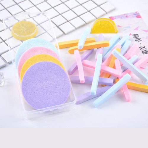 Bông nở tẩy trang Chivey 12 miếng, Bông mút bọt biển siêu mềm rửa mặt 88093