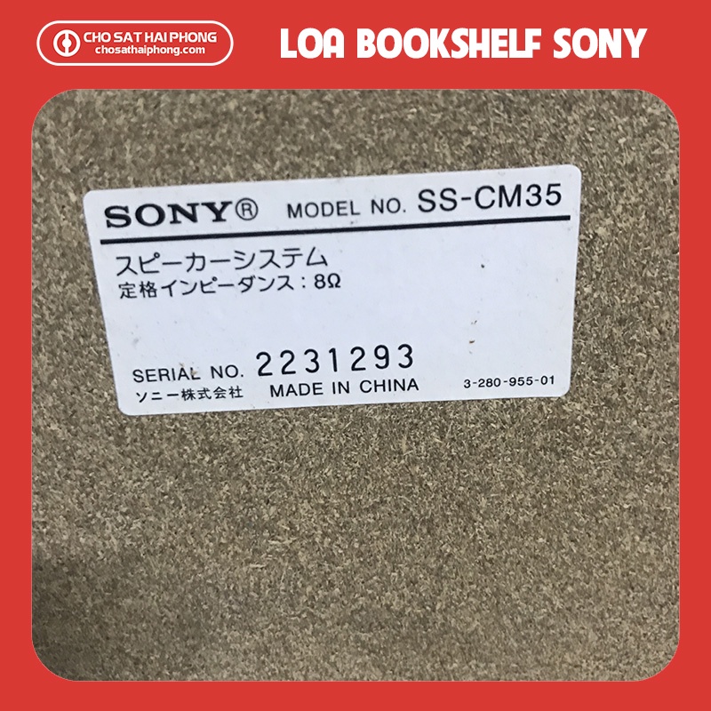 Loa Bookshelf Sony SS CM35 Nhật - Chợ Sắt Hải Phòng Online