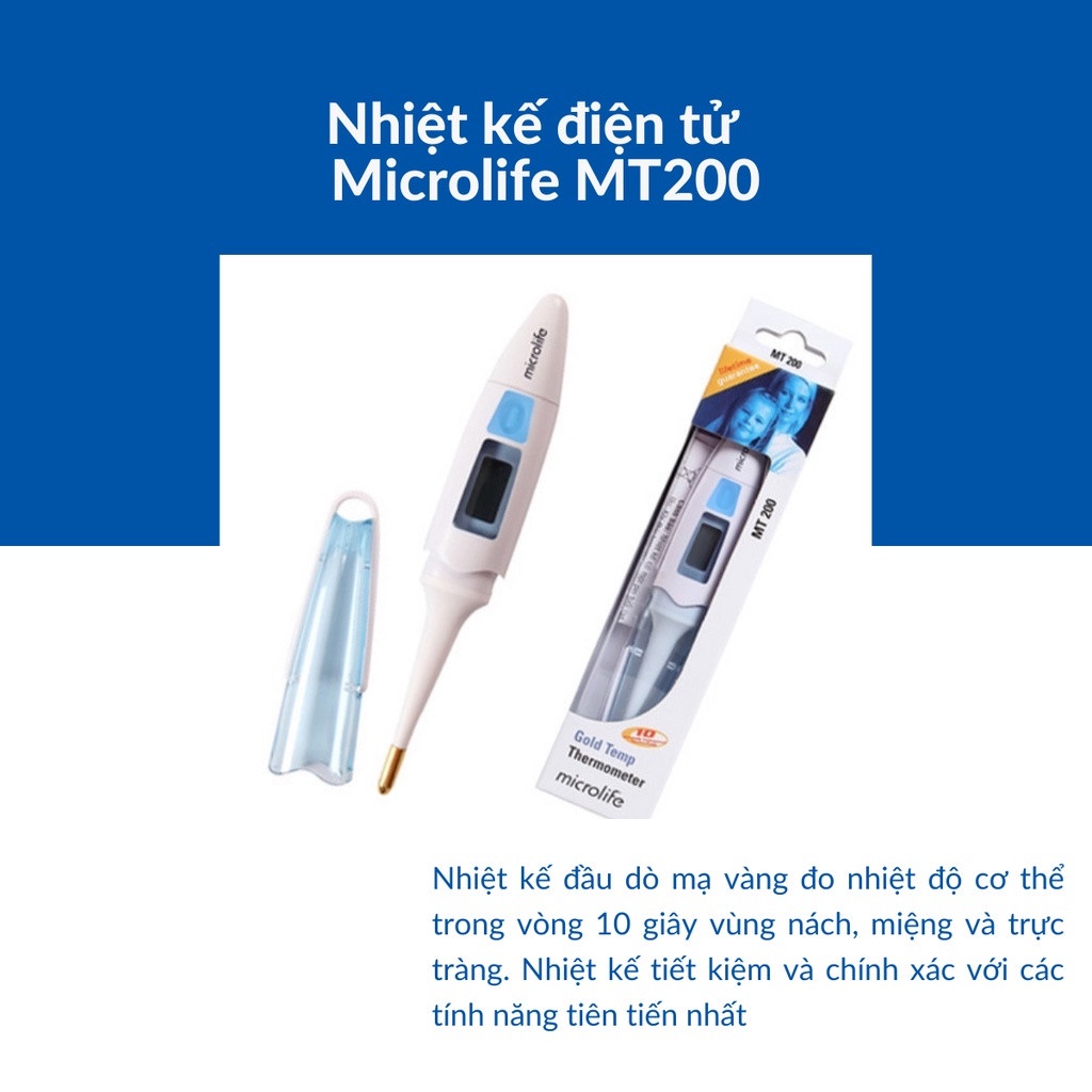 Nhiệt kế điện tử Microlife MT200 đo nhiệt độ cơ thể trong vòng 10 giây - Hàng chính hãng