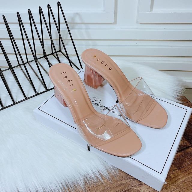 [Kèm ảnh thật] Dép guốc cao gót I Guốc quai bảng mika gót vuông sơn trong 7p dễ đi chắc chân